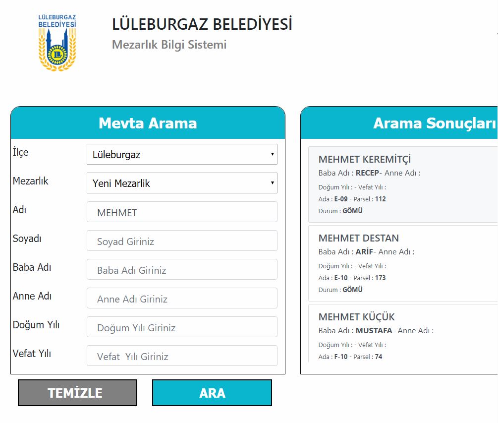 Mebis Uygulamalar Parametre Arastirma Bilisim Planlama Ltd